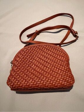 Antik Kraft Woven Crossbody Bag in Orange Brown Women's Shoulder Bag